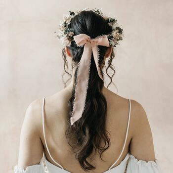 Arizona Bridal Dried Flower Crown Wedding Headband, 4 of 5