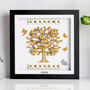 Wooden Personalised Great Grandchildren Family Tree Frame, thumbnail 3 of 8