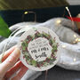 Postponed 2020 Wedding Ceramic Christmas Decoration, thumbnail 2 of 5