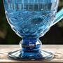 Large Blue Pitcher Jug Vase, thumbnail 5 of 7