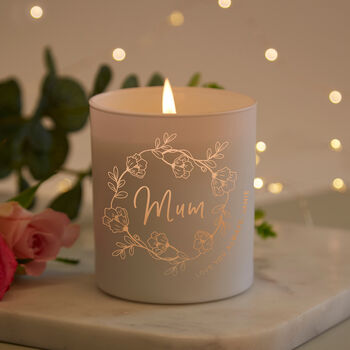 Personalised Gift For Mother's Day Floral Candle, 2 of 11