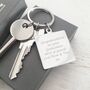 Stainless Steel Personalised Engraved Keyring, thumbnail 3 of 5