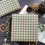 Green Harlequin Pattern Paper Fibre Wrapping Paper, thumbnail 8 of 9