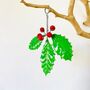 Christmas Holly Hanging Decoration, thumbnail 5 of 5