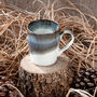 Brown U Shaped Handmade Porcelain Mug, thumbnail 1 of 7