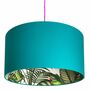 Tropical Jungle Silhouette Lampshades In Jade Green, thumbnail 1 of 6