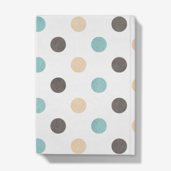 A5 Hardback Notebook Featuring Watercolour Polka Dots, 4 of 4