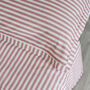 Pink Stripe Duvet Cover And Pillowcase Set Two Sizes, thumbnail 7 of 9