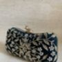 Handcrafted Emerald Green Silk Clutch Bag, thumbnail 7 of 10