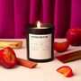 Rhubarb And Plum Scented Candle | Fruity Scent | Gift For Grandma, thumbnail 1 of 2