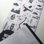 Personalised Monochrome Explorer Height Chart, thumbnail 2 of 5