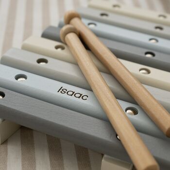 Personalised Wooden Play Xylophone, 3 of 8