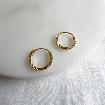 Small Huggie Sleeper Hoops, 5 of 8