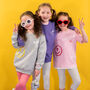 Children's Personalised Scribble Smiley Sweatshirt, thumbnail 1 of 12