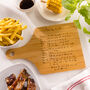 Father's Day Handwriting BBQ Recipe Chopping Board, thumbnail 4 of 11