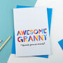 Awesome Granny Personalised Card, thumbnail 2 of 2