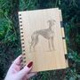 Personalised Greyhound Dog Engraved Notebook, thumbnail 4 of 4