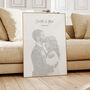 Personalised Song Lyrics Portrait – Custom Couple Gift, thumbnail 5 of 9