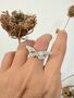 Butterfly Open Ring 925 Silver, thumbnail 1 of 4