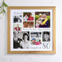 Personalised 80th Birthday Square Photo Collage, thumbnail 1 of 11