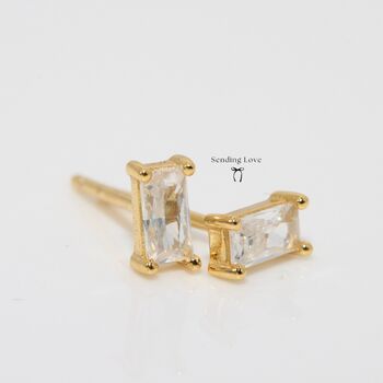 Gold Stud Earrings For Everyday, 2 of 4