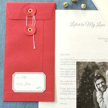 A Letter To My Partner On Our First Christmas Personalised Keepsake, 6 of 9