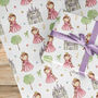 Princess Fairytale Gift Wrapping Paper Roll Or Folded, thumbnail 2 of 3