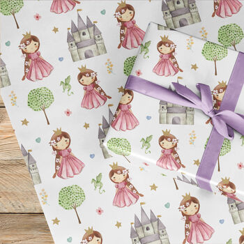 Princess Fairytale Gift Wrapping Paper Roll Or Folded, 2 of 3