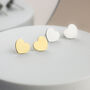 Solid Heart Stud Earring, thumbnail 1 of 4