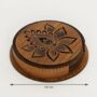 Wooden Tea Coaster With Stand For Dining/Office Table, thumbnail 4 of 4