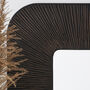 Pleated Square Wooden Wall Mirror, thumbnail 2 of 2