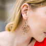 Violette Rose Gold Chandelier Earrings, thumbnail 3 of 3
