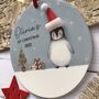 Personalised Baby First Christmas Penguin, thumbnail 2 of 3