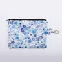 Tiny Florals Silk Zipped Pouch Bag, thumbnail 3 of 7