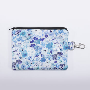 Tiny Florals Silk Zipped Pouch Bag, 3 of 7