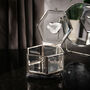 Silver Glass Crystal Trinket Jewellery Box, thumbnail 2 of 4