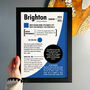 Personalised Season Print Gift For Brighton Fans, thumbnail 3 of 6