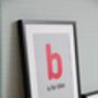 'B' Is For Bike Infographic Cycling Art Print, thumbnail 4 of 5