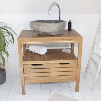 Teak Bathroom Vanity Unit, 2 of 4