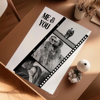 Personalised Couples Photo Collage Print, Birthday Gift, Anniversary, 3 of 8