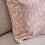 Botanical Blush Cotton Cushion, thumbnail 5 of 5