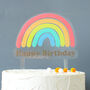 Happy Birthday Rainbow Cake Topper, thumbnail 2 of 3