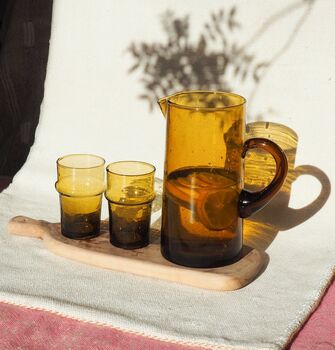 Recycled Moroccan Clear Tea Glass, 4 of 4