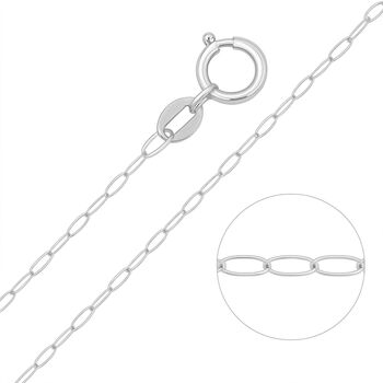 Sterling Silver Light Trace Chain Necklace – 16in To 24in, 4 of 7