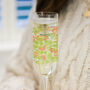 Personalised Stamp Floral Champagne Flute, thumbnail 1 of 7
