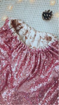 Pink Sequin Christmas Party Skirt, 7 of 7