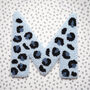Blue Leopard Print Decorative Letter, thumbnail 2 of 6