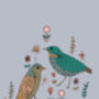 Birds And Flowers Print, thumbnail 2 of 2
