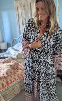 Boho Kimono Dressing Gown ~ Women’s Luxury Robe, 2 of 10