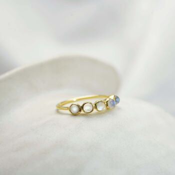 Gold Moonstone Ring, 3 of 8